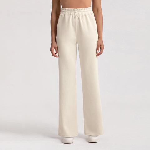 Sports Wide-leg Stone Washed Model Loose Straight Trouser