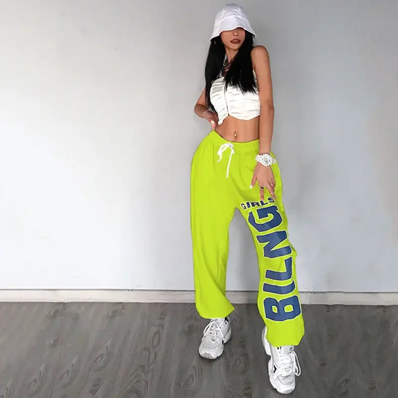 American Retro Letter Print Harem Pants – Your New Hip-Hop & Streetwear Essential
