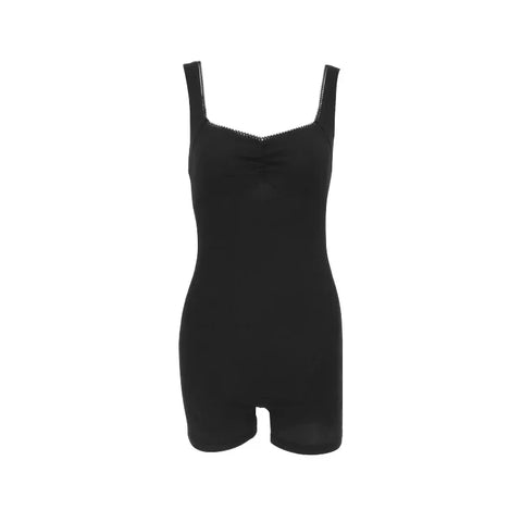 Black Trendy Club Girl One-Piece PlaySuit Women