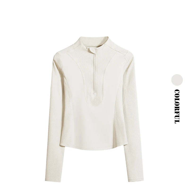 Sports Jacket Woman Gym Compression Shirt Long Sleeve