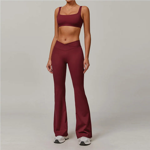 2 Pieces Yoga Set Workout Sets Women Tracksuit Gym Push Up Fitness Running Workout Clothes Sport Bra Leggings Suit Activewear