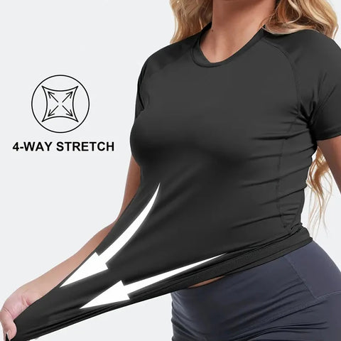 Short Sleeve Athletic Compression Tops
