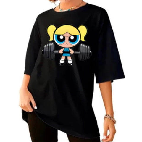 Powerpuff Girls Deadlift Oversized T-shirt