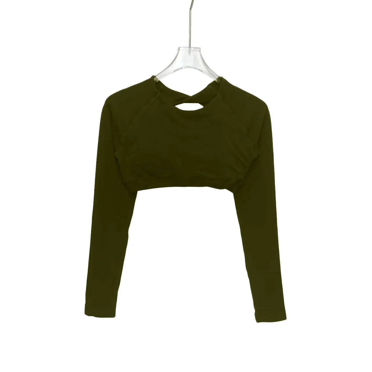 Gym Illustrated Long Sleeve Compression  Crop Top Woman Yoga Pilates Clothing Beautiful Back Gym Workout Sportswear Sports Compression Shirt