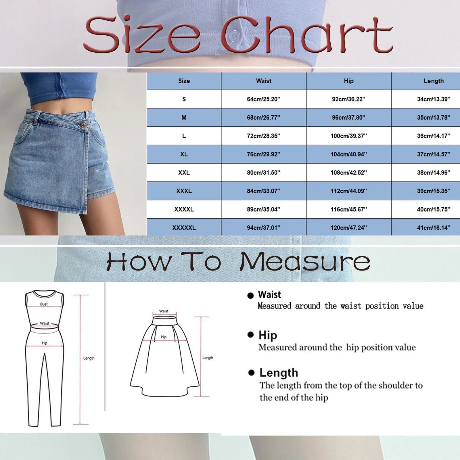 Plus Size Double Layered Low Waist Shorts Skirts