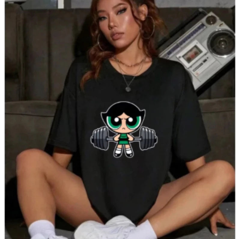 Powerpuff Girls Deadlift Oversized T-shirt