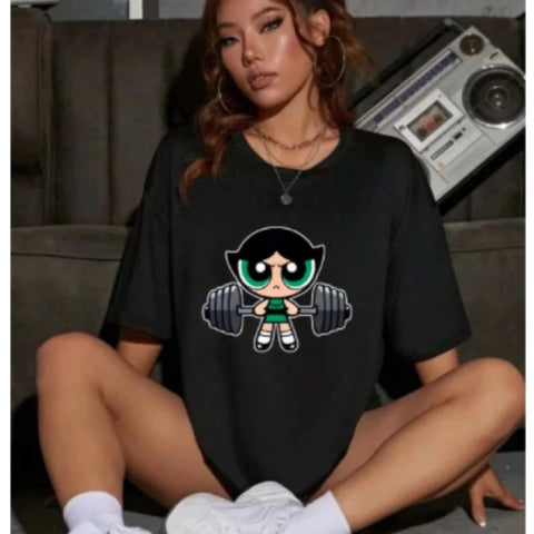 Powerpuff Girls Deadlift Oversized T-shirt