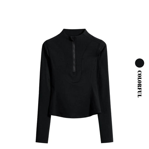 Sports Jacket Woman Gym Compression Shirt Long Sleeve