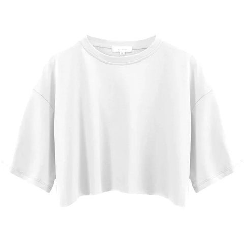 Leisure Versatile Fitness & Active Crop Top Loose Sports T-shirt