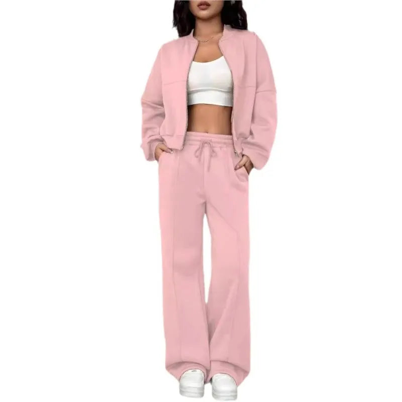 Long Sleeve Zipper Coat Casual Autumn Tracksuit