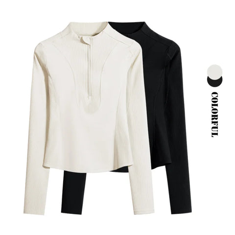 Sports Jacket Woman Gym Compression Shirt Long Sleeve