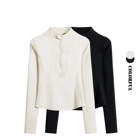 Sports Jacket Woman Gym Compression Shirt Long Sleeve