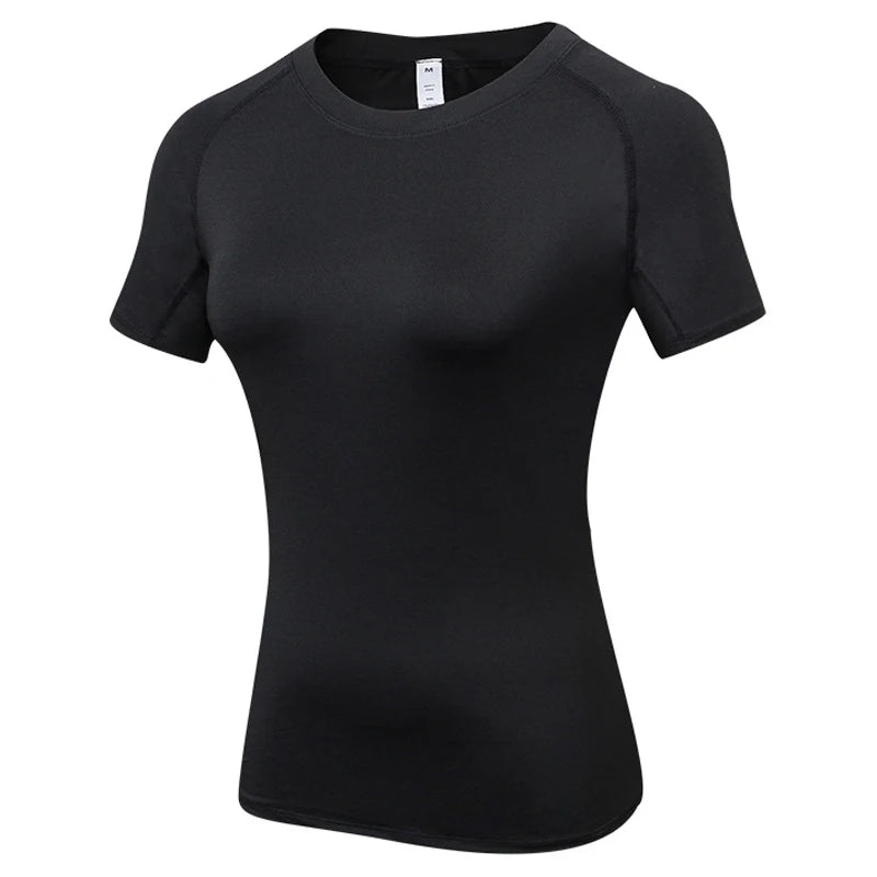 Short Sleeve Athletic Compression Tops