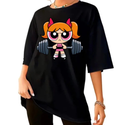 Powerpuff Girls Deadlift Oversized T-shirt