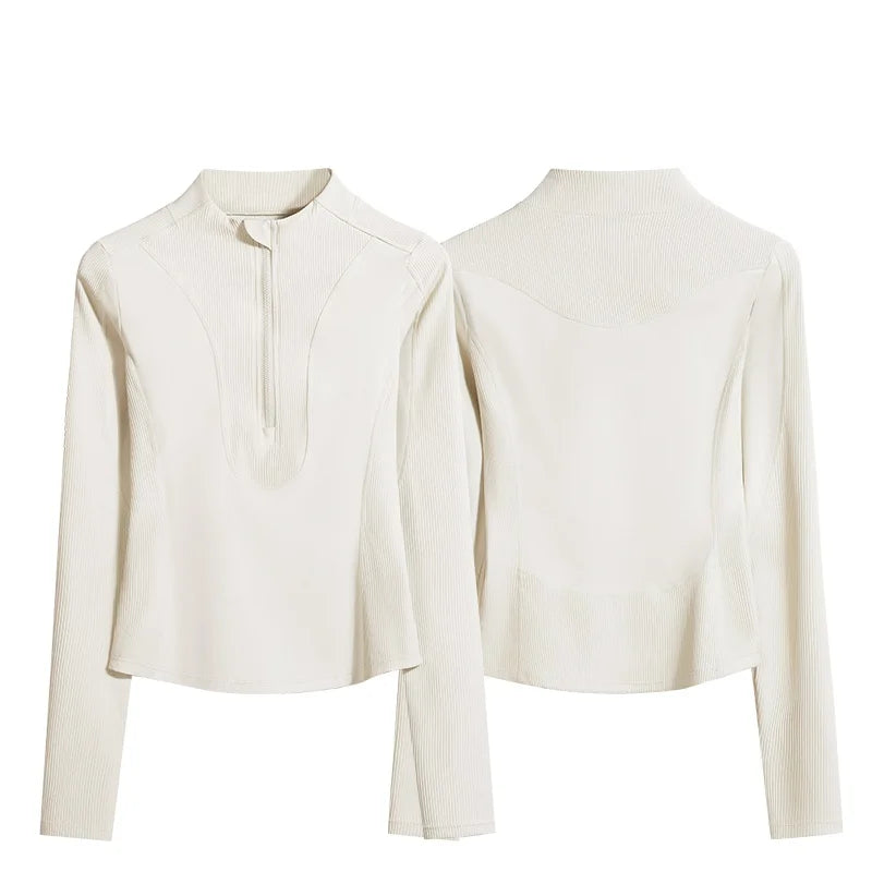Sports Jacket Woman Gym Compression Shirt Long Sleeve
