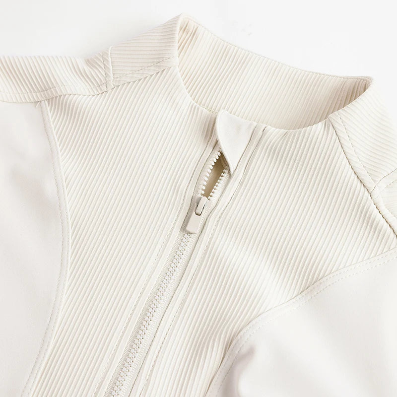 Sports Jacket Woman Gym Compression Shirt Long Sleeve