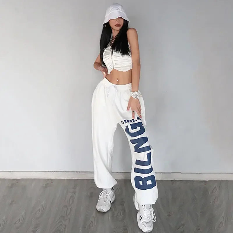 American Retro Letter Print Harem Pants – Your New Hip-Hop & Streetwear Essential