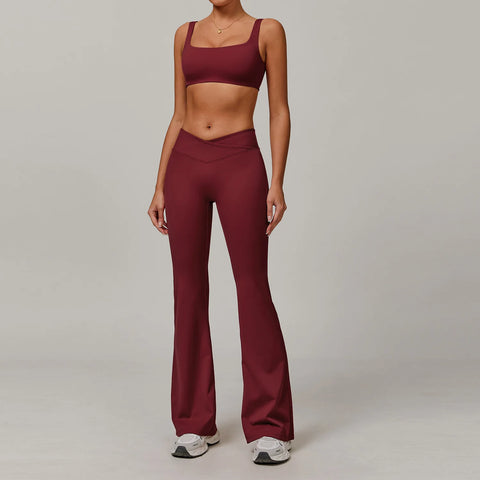 2 Pieces Yoga Set Workout Sets Women Tracksuit Gym Push Up Fitness Running Workout Clothes Sport Bra Leggings Suit Activewear