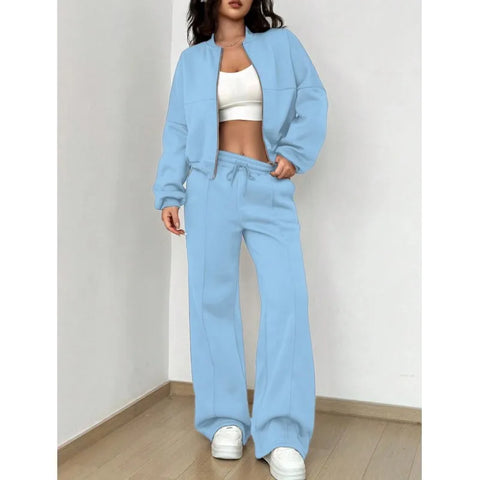 Long Sleeve Zipper Coat Casual Autumn Tracksuit