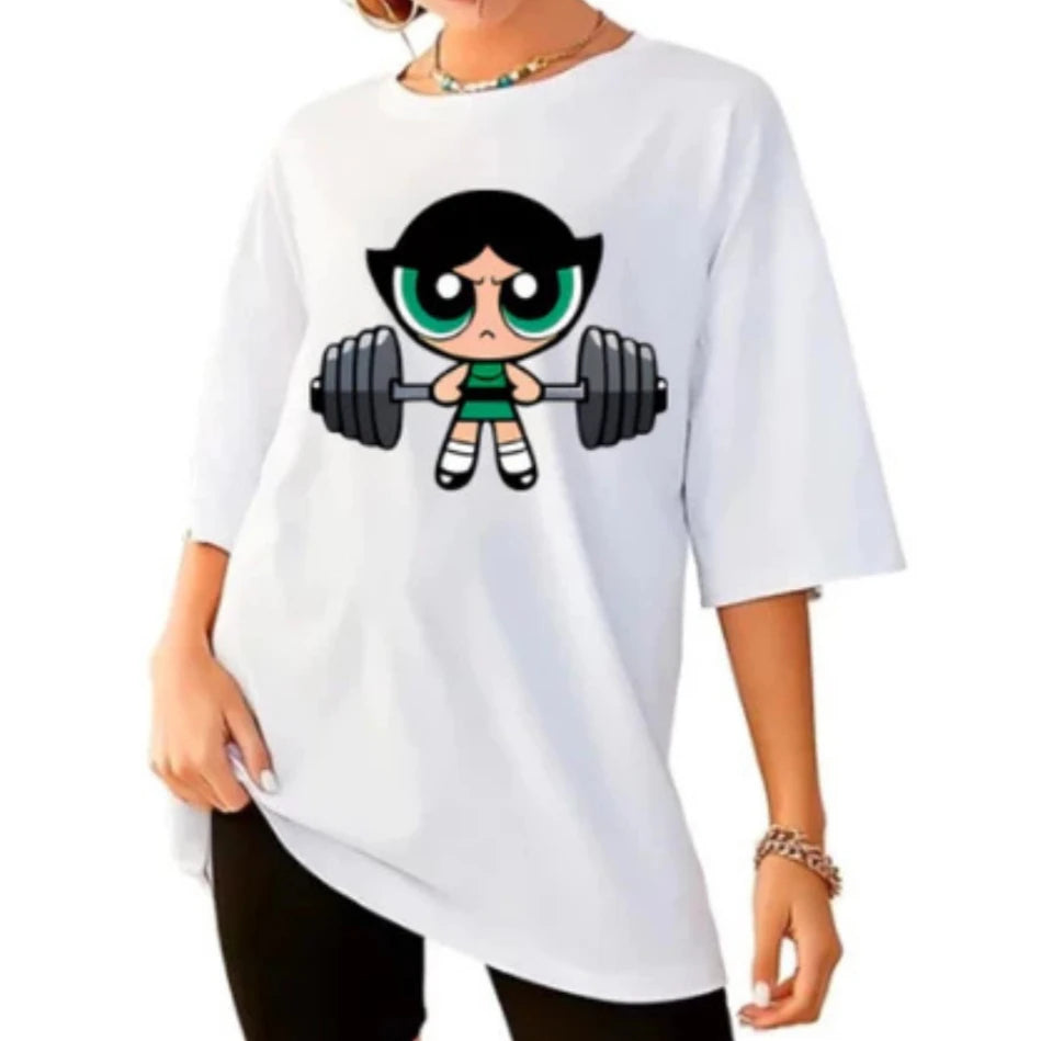 Powerpuff Girls Deadlift Oversized T-shirt