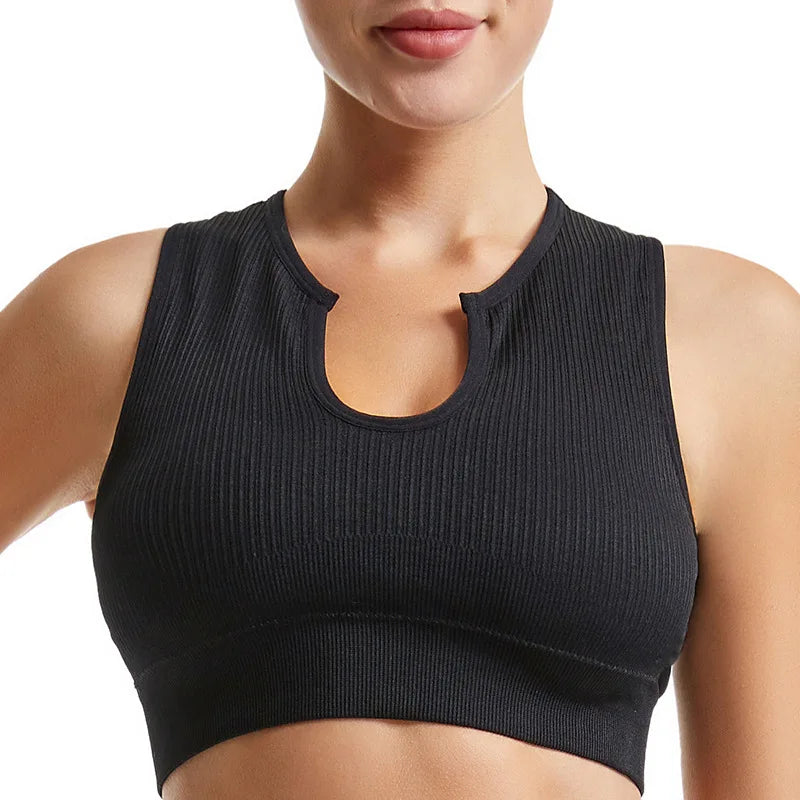 Fitness Tops & Shorts Seamless Sports Set