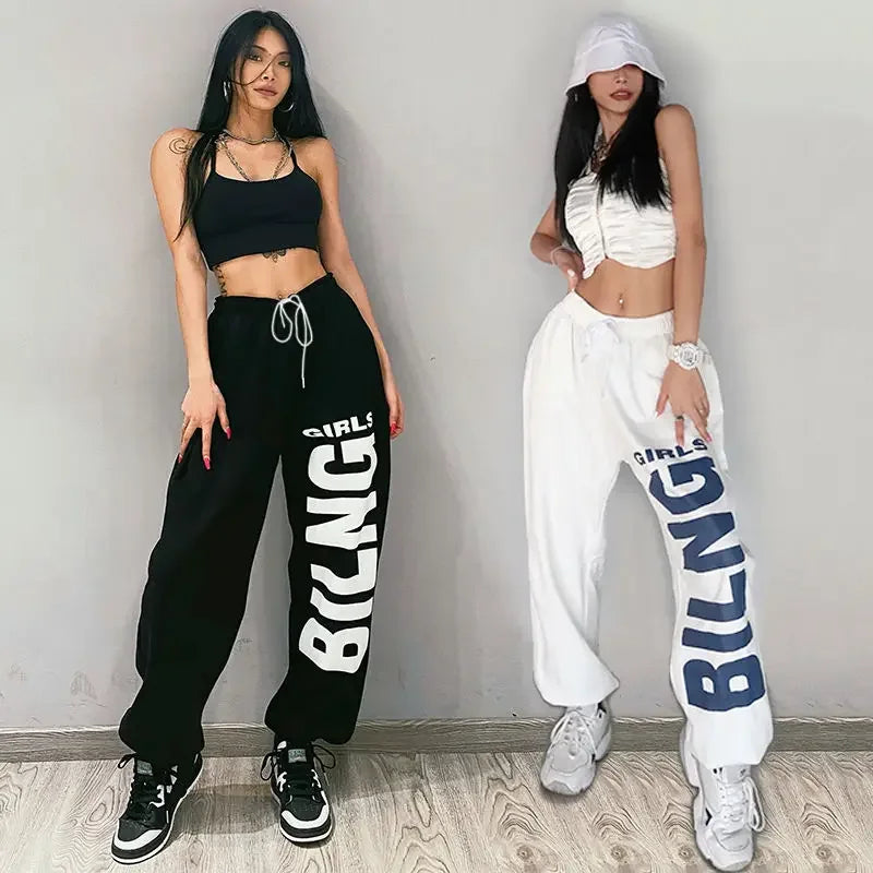 American Retro Letter Print Harem Pants – Your New Hip-Hop & Streetwear Essential