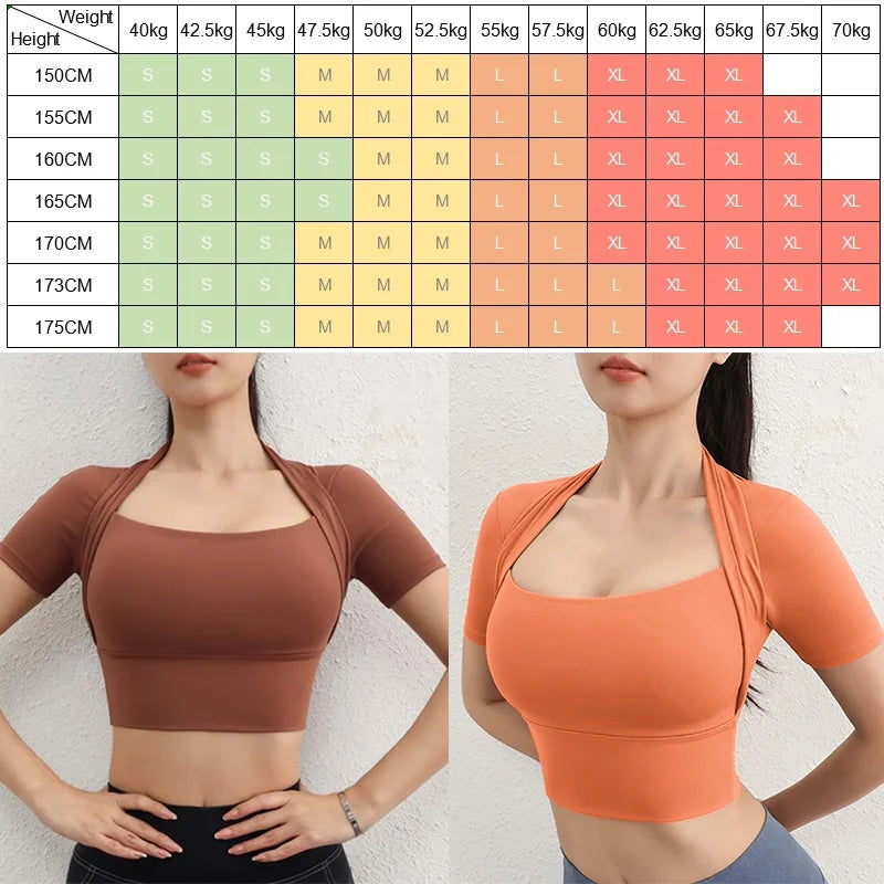 Cloud Hide Short Sleeve Sports Fitness Crop Top
