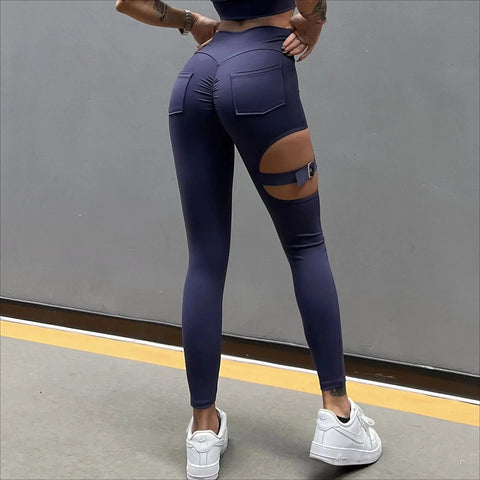 2025 1/2PCS Pad Women Crop Buckle Bra Leggings Yoga Set Scrunch Workout Pant Fitness Gym Sports Squat Proof Legging Outfit Suits