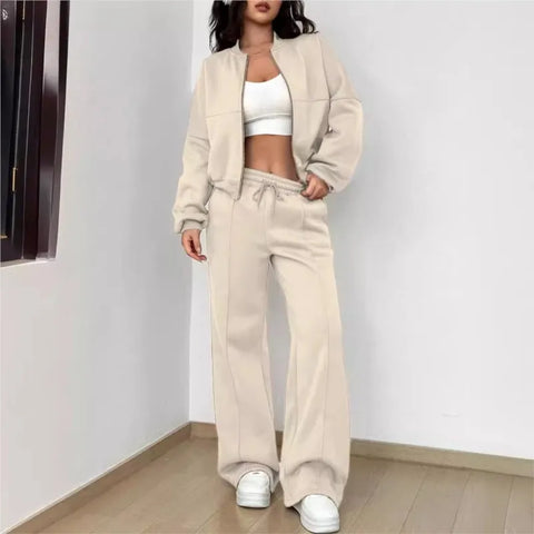Long Sleeve Zipper Coat Casual Autumn Tracksuit