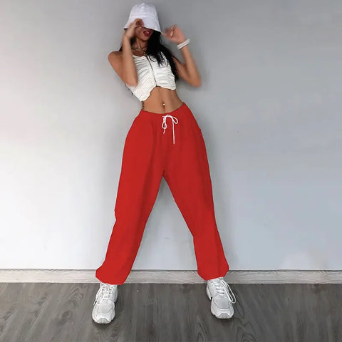 American Retro Letter Print Harem Pants – Your New Hip-Hop & Streetwear Essential