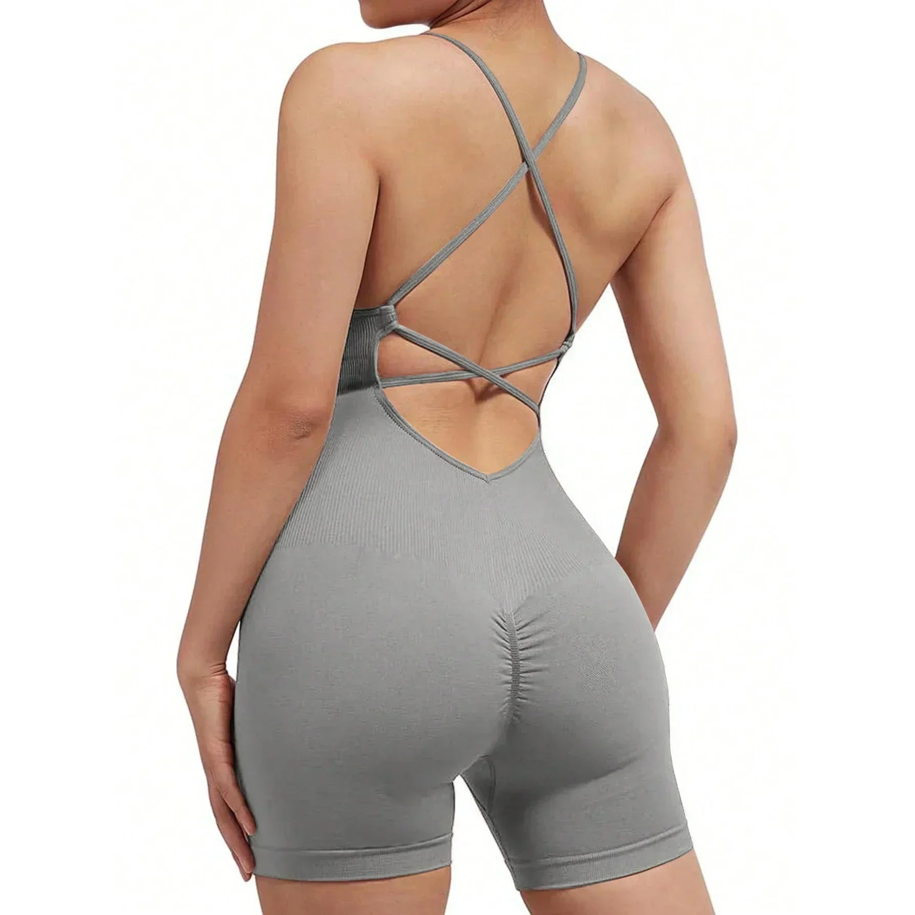 Yoga Criss Cross Backless Cami Sports Set