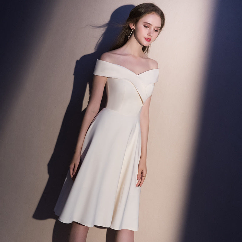 Off Shoulder Evening Party Dress