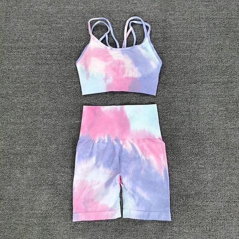 Seamless Sport & Fitness tops & shorts Sets