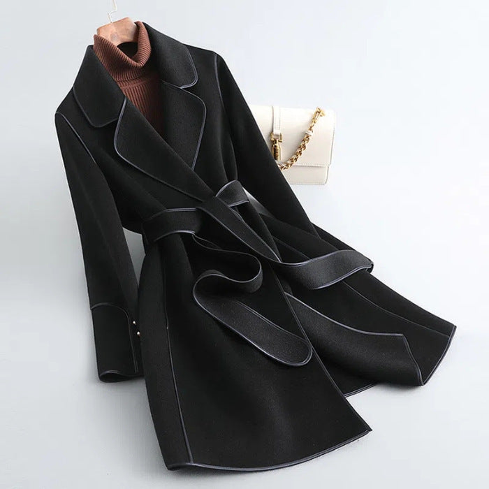 K-Pop Wool Coat Overcoat Women