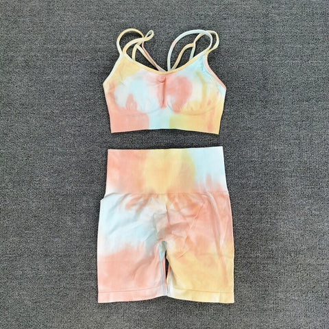 Seamless Sport & Fitness tops & shorts Sets