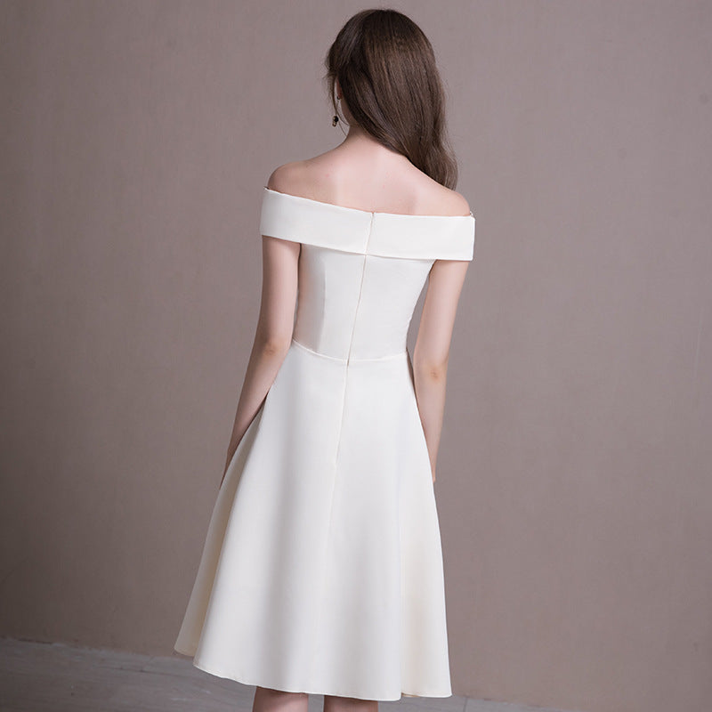 Off Shoulder Evening Party Dress