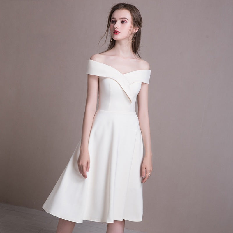 Off Shoulder Evening Party Dress