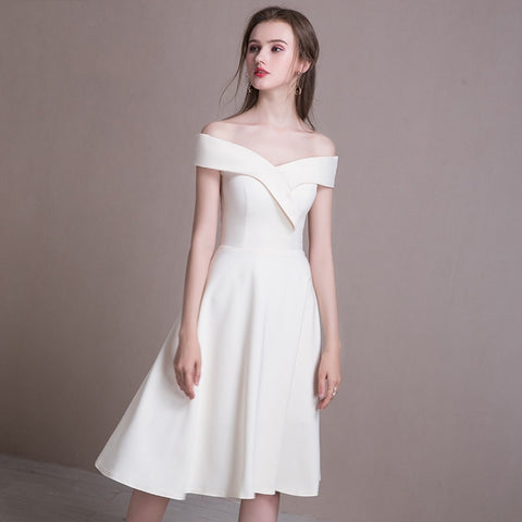 Off Shoulder Evening Party Dress