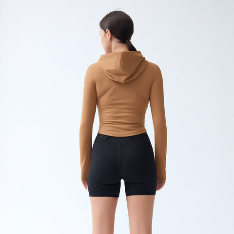 Spring And Autumn Women's Hooded Sports Jacket