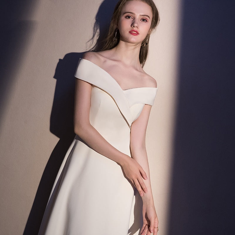 Off Shoulder Evening Party Dress