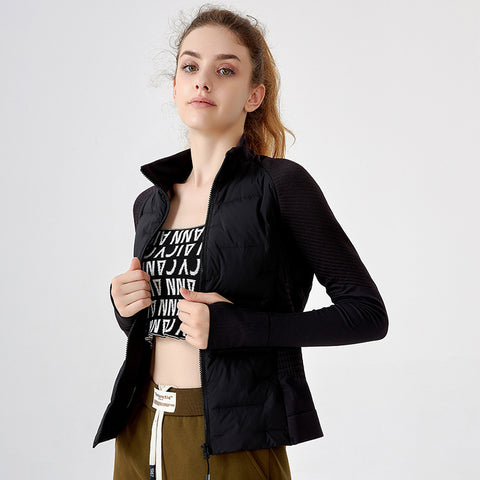 White Goose Yoga  & fitness lightweight down jacket