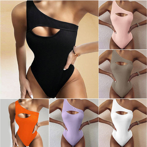 One off shoulder One-piece Swimsuit