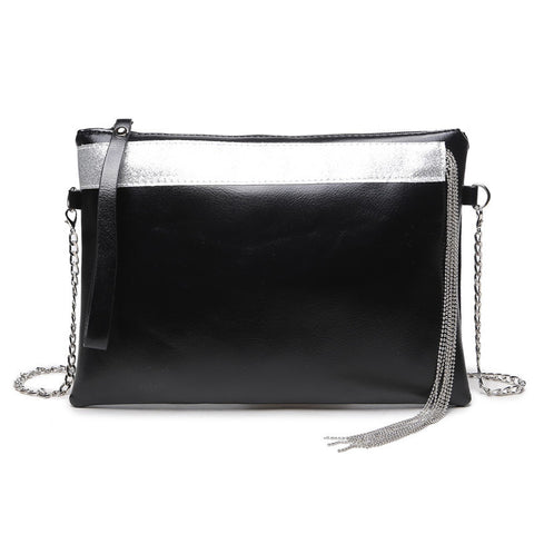 New Black Hot Sale Tasseled Envelope Clutch