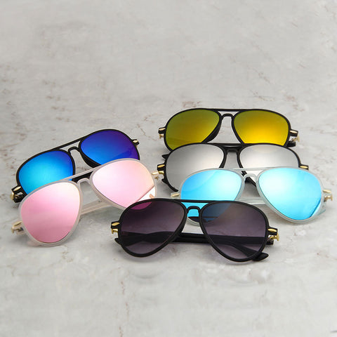 Ultralight Frame Aviator Sunglasses